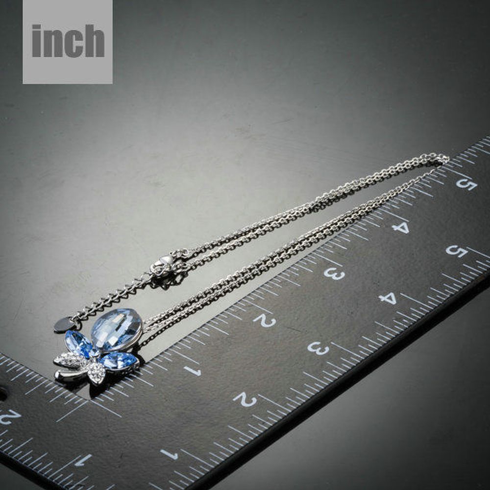 Blue Dragonfly Pendant Necklace KPN0153