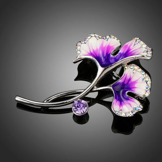 Artistic Bloom Flower Brooch Pin - KHAISTA Fashion Jewellery