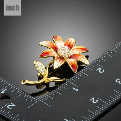 Artistic Daisy Flower Brooch Pin - KHAISTA Fashion Jewellery