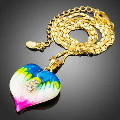 Artistic Heart Pendant Necklace KPN0208 - KHAISTA Fashion Jewellery