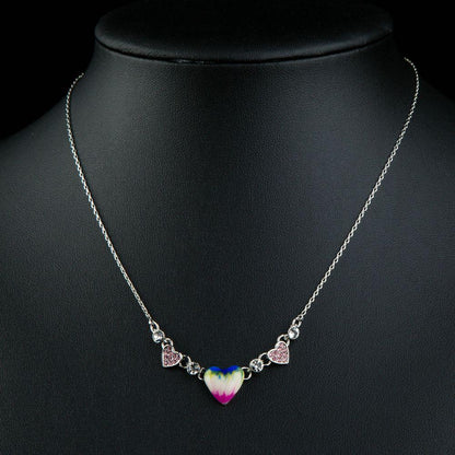 Artistic Heart Shape Pendant Necklace KPN0226 - KHAISTA Fashion Jewellery