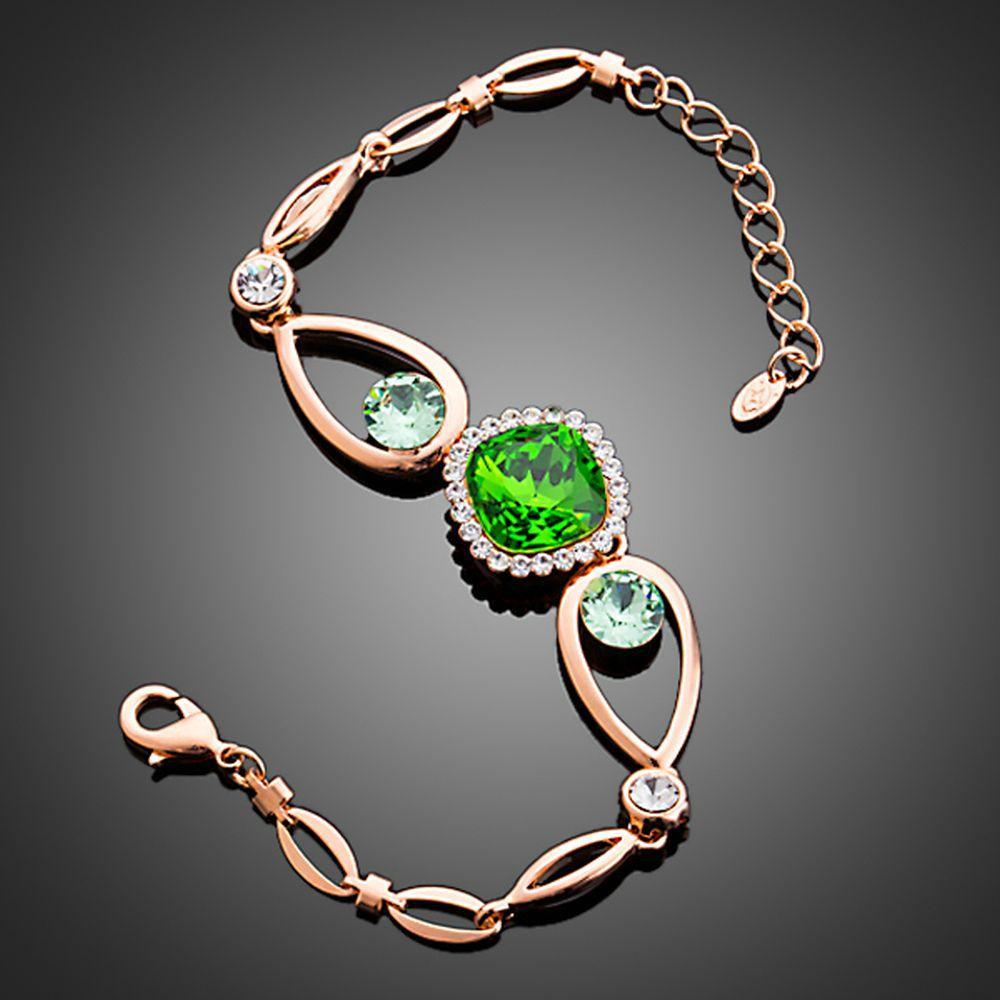 Bold Green Stone Designer Bracelet - KHAISTA Fashion Jewellery