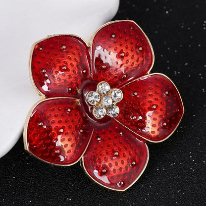 Crystal Flower Brooch - KHAISTA Fashion Jewellery