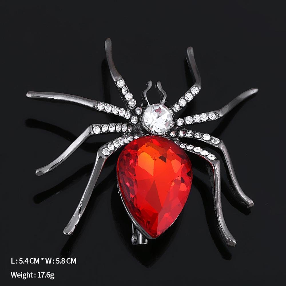 Crystal Spider Brooch - KHAISTA Fashion Jewellery