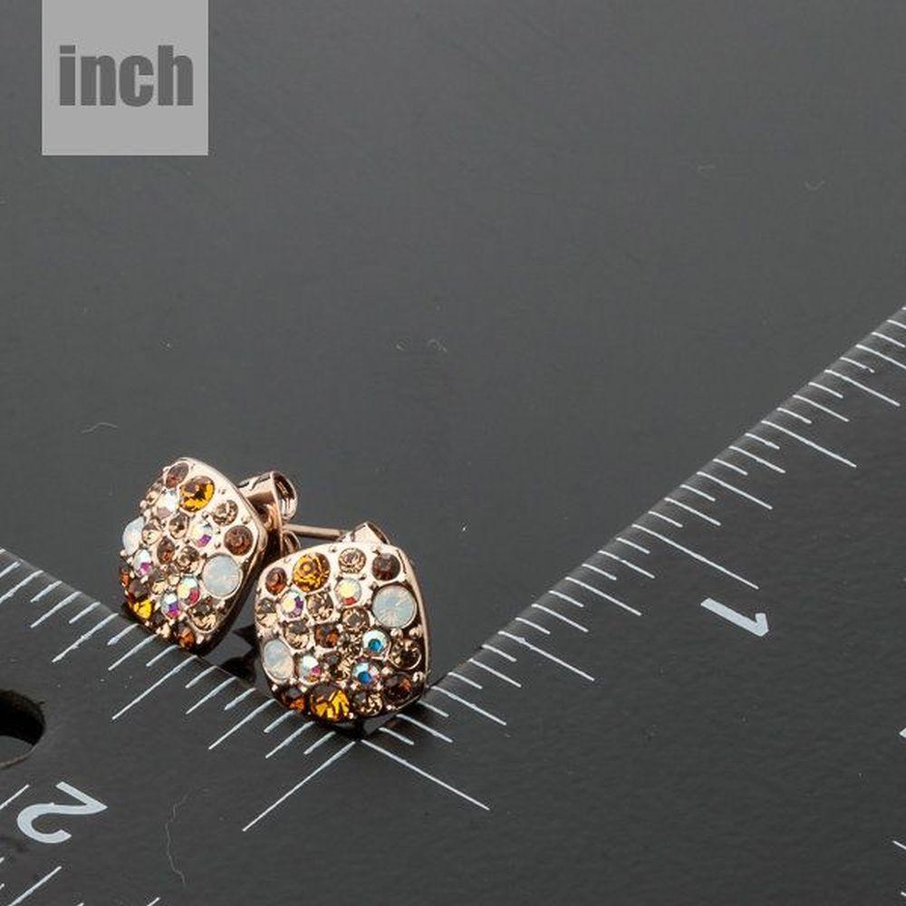 Crystal Stars Stud Earrings - KHAISTA Fashion Jewellery