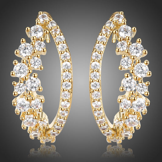 Cubic Zircon Fashion Earrings -KPE0389 - KHAISTA Fashion Jewellery