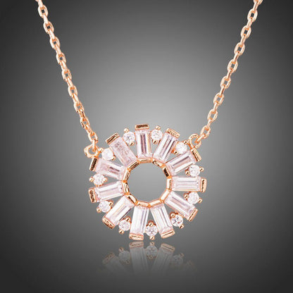 Cubic Zirconia Chain Necklace KPN0229 - KHAISTA Fashion Jewellery