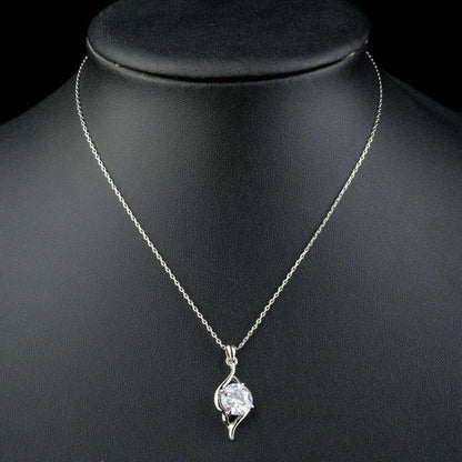 Cubic Zirconia Pendant Necklace - KHAISTA Fashion Jewellery