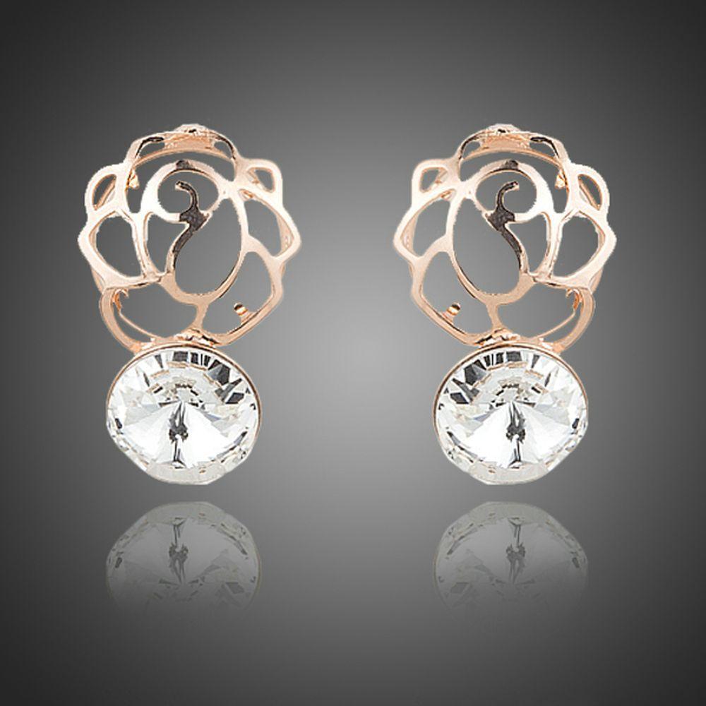 Daily Wear Crystal Stud Earrings - KHAISTA Fashion Jewellery