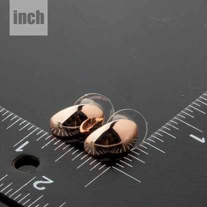 Egg Shaped Stud Earrings - KHAISTA Fashion Jewellery