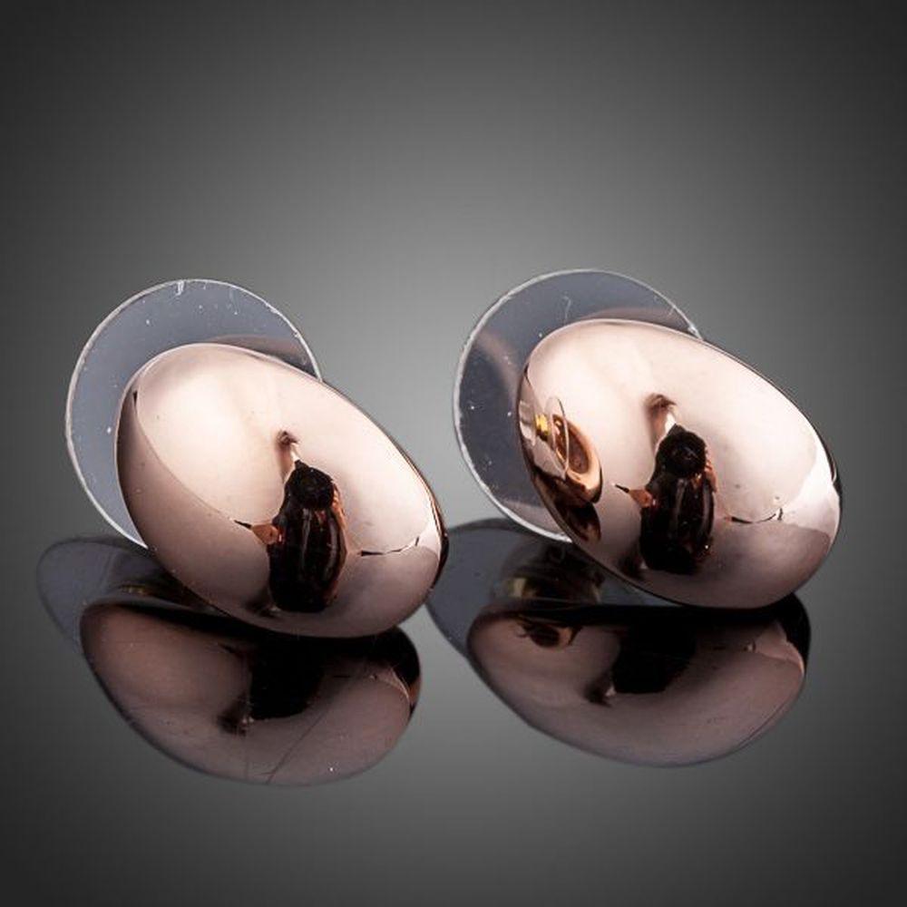 Egg Shaped Stud Earrings - KHAISTA Fashion Jewellery