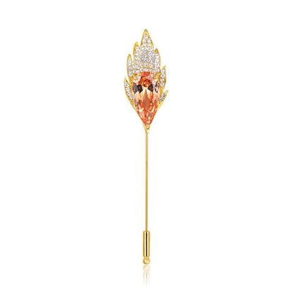 Elegant Champagne Brooch - KHAISTA Fashion Jewellery