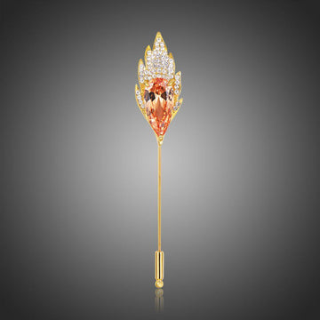 Elegant Champagne Brooch – KHAISTA