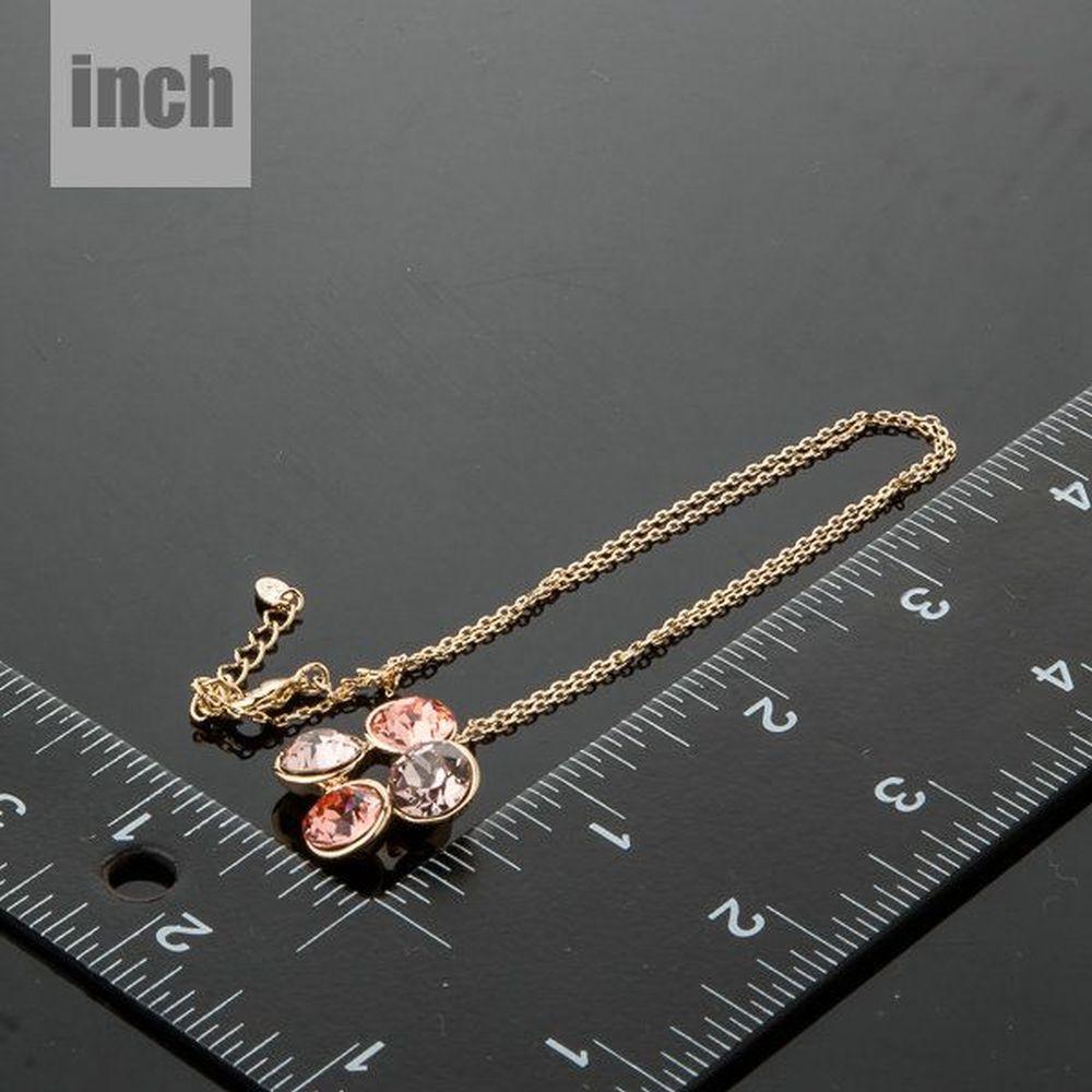 End to End Crystal Circles Necklace KPN0113 - KHAISTA Fashion Jewellery