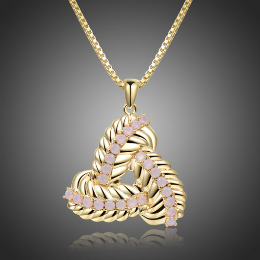 End to End Leaves Pendant Necklace KPN0282 - KHAISTA Fashion Jewellery