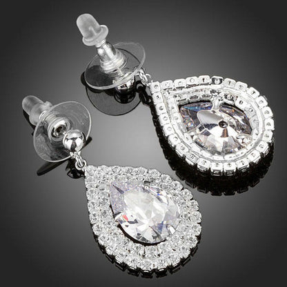 Fashion Cubic Zirconia Drop Earrings - KHAISTA Fashion Jewellery