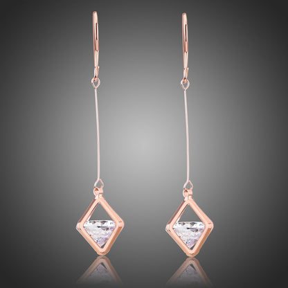 Geometric Hollow Dangle Earrings -KPE0326 - KHAISTA Fashion Jewellery