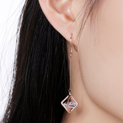 Geometric Hollow Dangle Earrings -KPE0326 - KHAISTA Fashion Jewellery