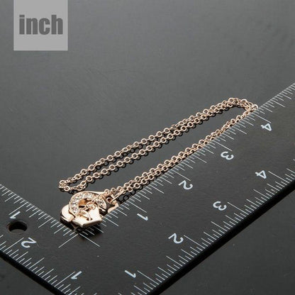 Hook Link Chain Crystal Necklace - KHAISTA Fashion Jewellery