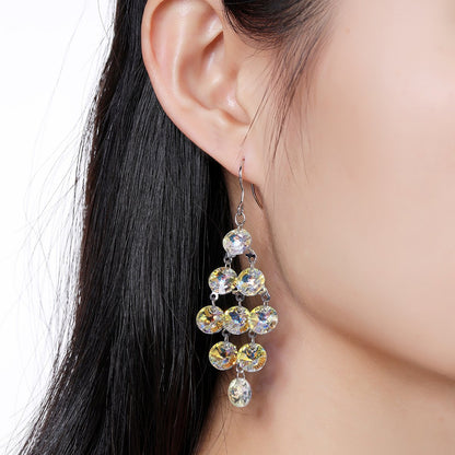 Interconnected Drop Earrings -KPE0329 - KHAISTA Fashion Jewellery