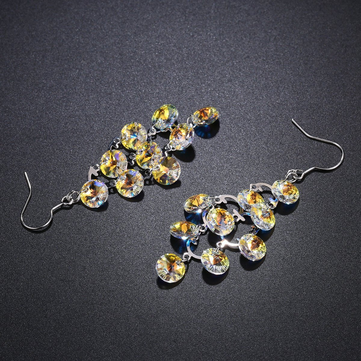 Interconnected Drop Earrings -KPE0329 - KHAISTA Fashion Jewellery