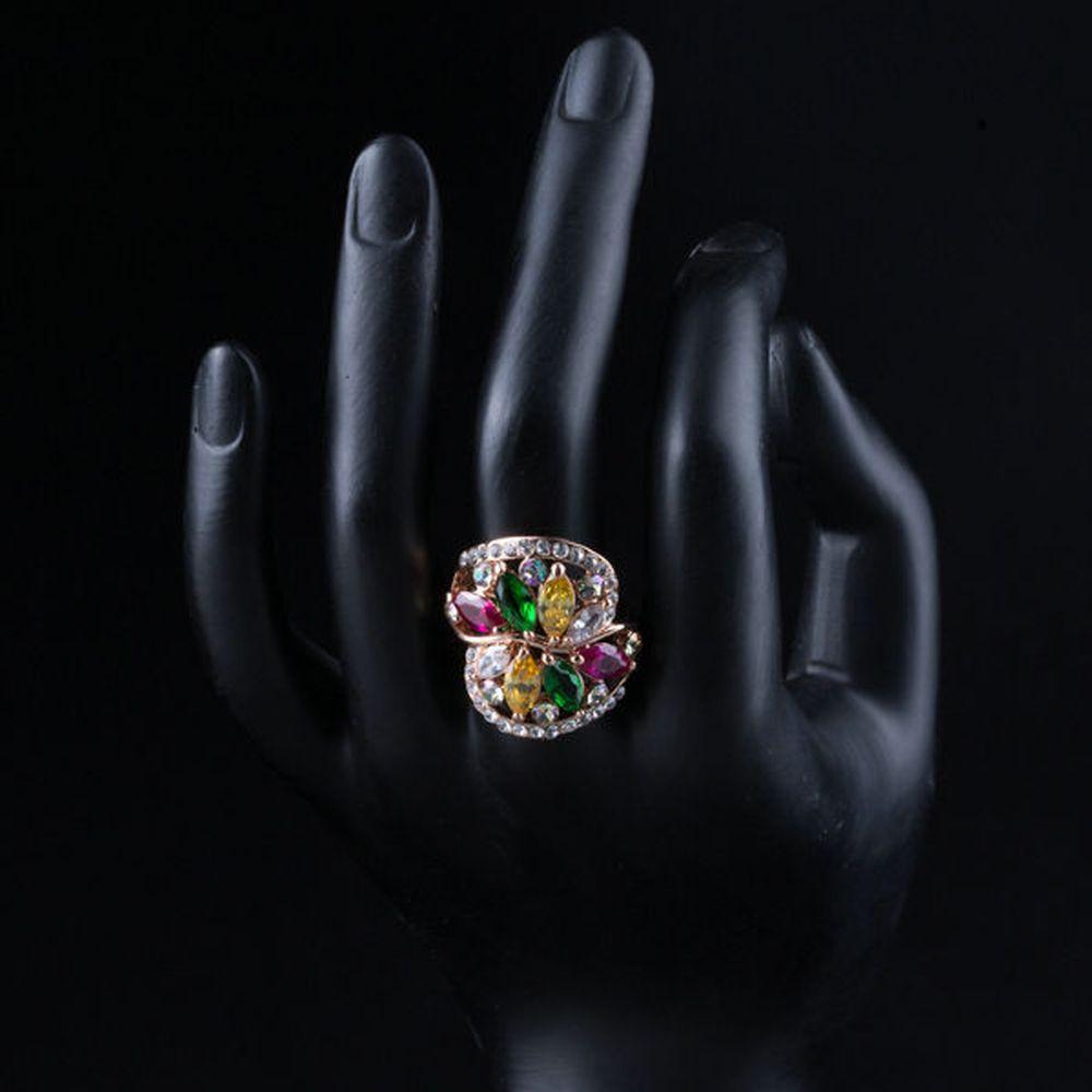 Limited Edition Flower Zirconia Ring - KHAISTA Fashion Jewellery