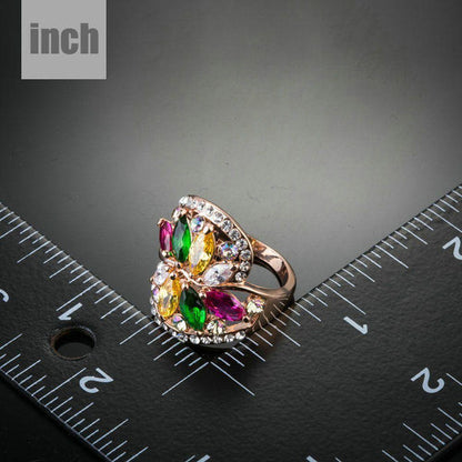 Limited Edition Flower Zirconia Ring - KHAISTA Fashion Jewellery