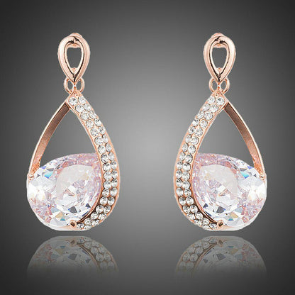 Limited Edition Gold Plated Cubic Zirconia Drop Earrings - KHAISTA Fashion Jewellery