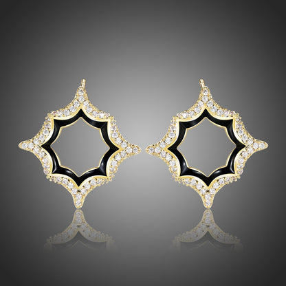 Luxury Geometric Stud Earrings -KPE0388 - KHAISTA Fashion Jewellery