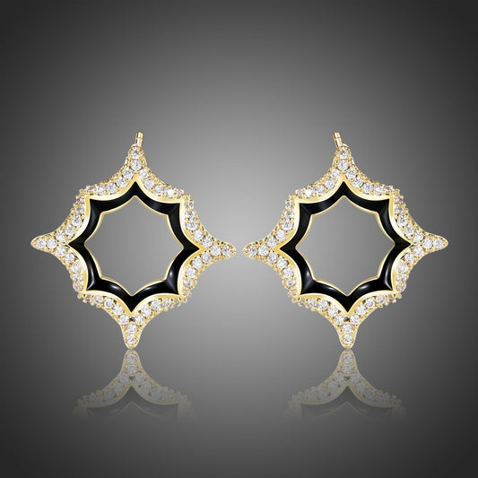 Luxury Geometric Stud Earrings -KPE0388 - KHAISTA Fashion Jewellery