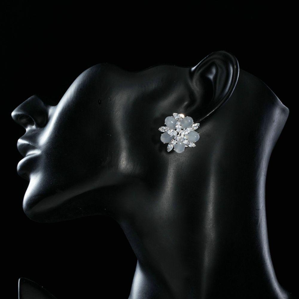 Clip on cubic hot sale zirconia earrings