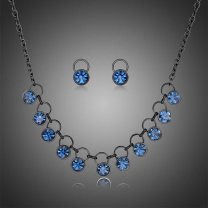 Ocean Blue Ancient Jewellery Set - KHAISTA Fashion Jewellery