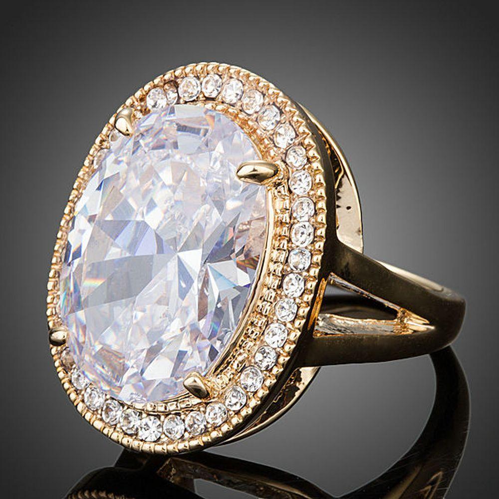 Oval Shape Engagement Ring - KHAISTA Fashion Jewellery