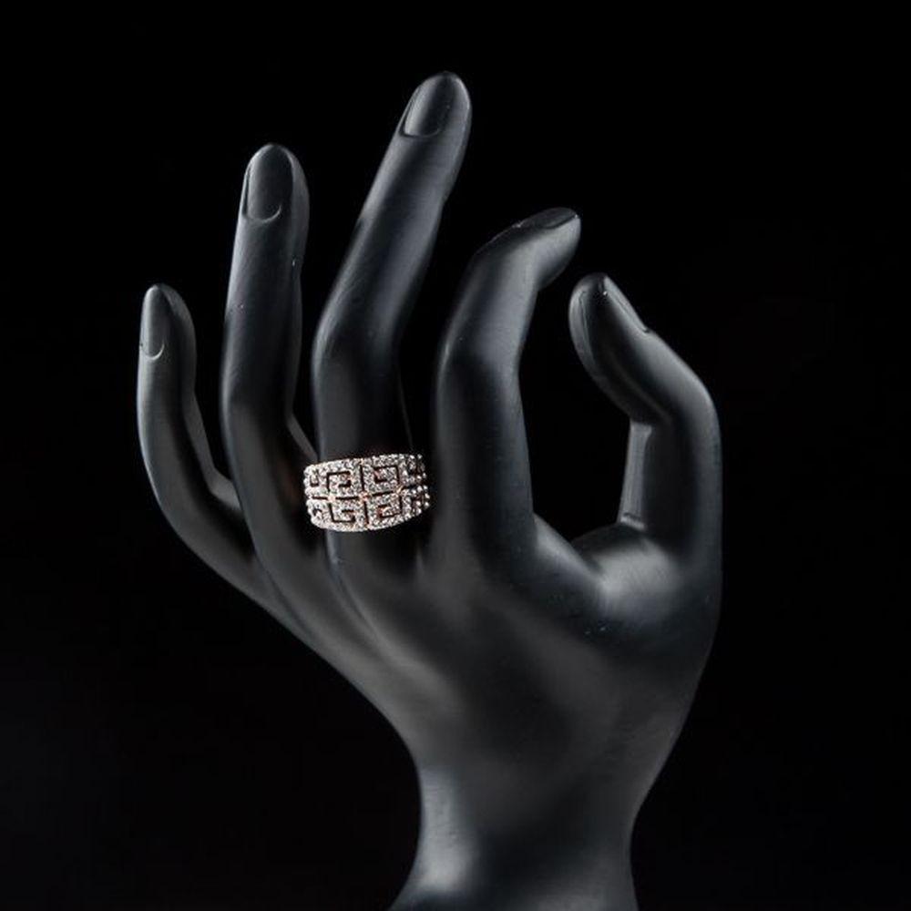 Paved G Party Ring - KHAISTA Fashion Jewellery