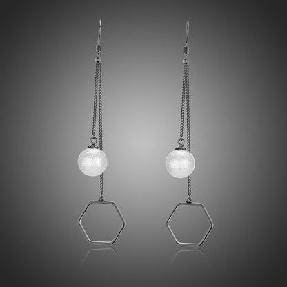 Pearl Drop Earrings -KJE0327 - KHAISTA