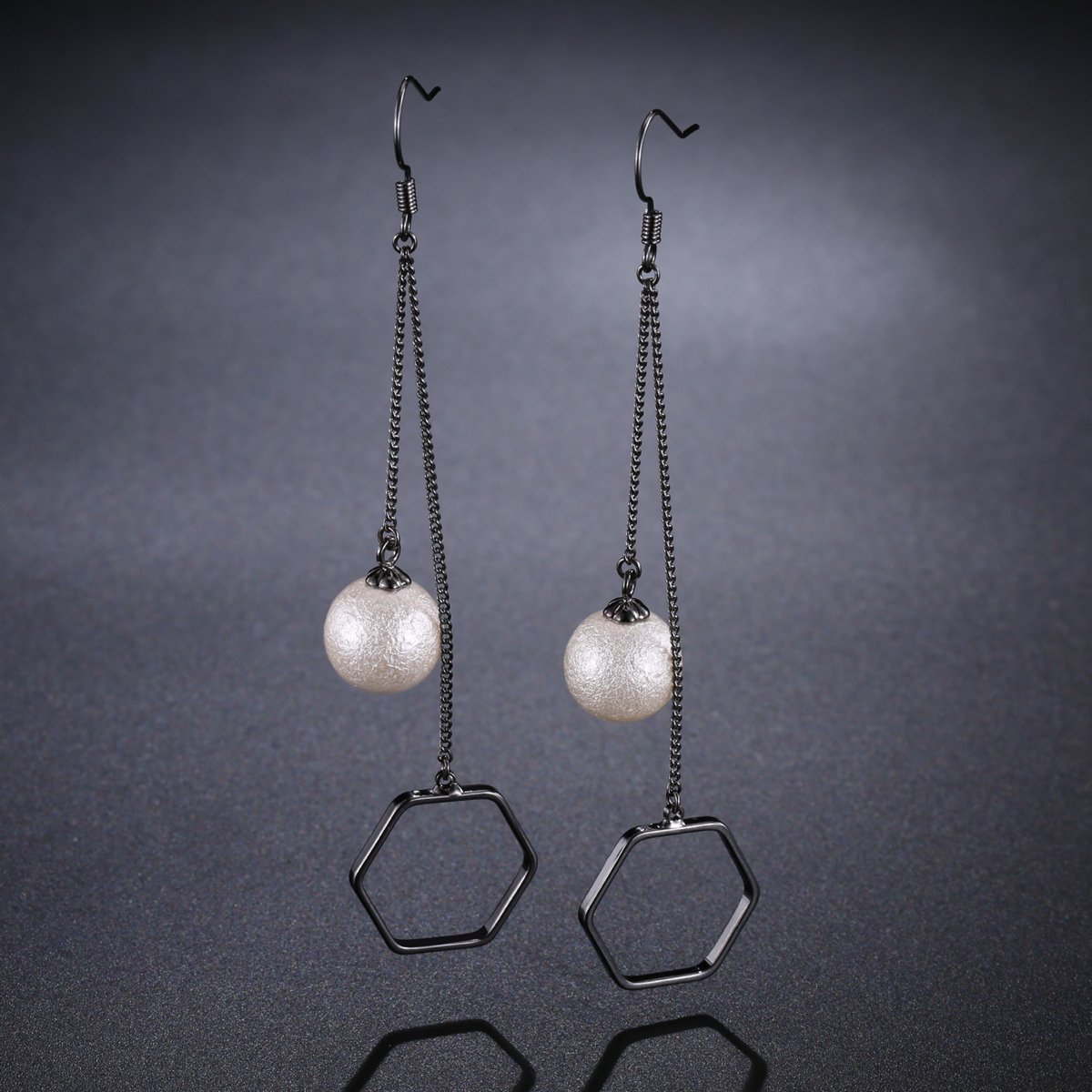 Pearl Drop Earrings -KJE0327 - KHAISTA