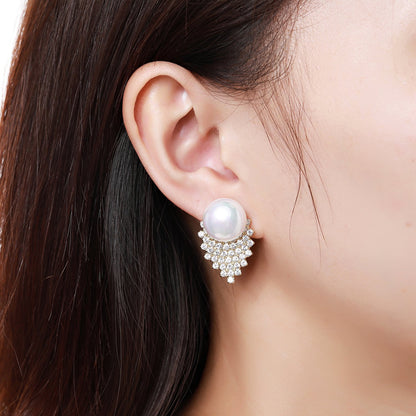 Pearl Stud Earrings for Women -KPE0362 - KHAISTA Fashion Jewellery