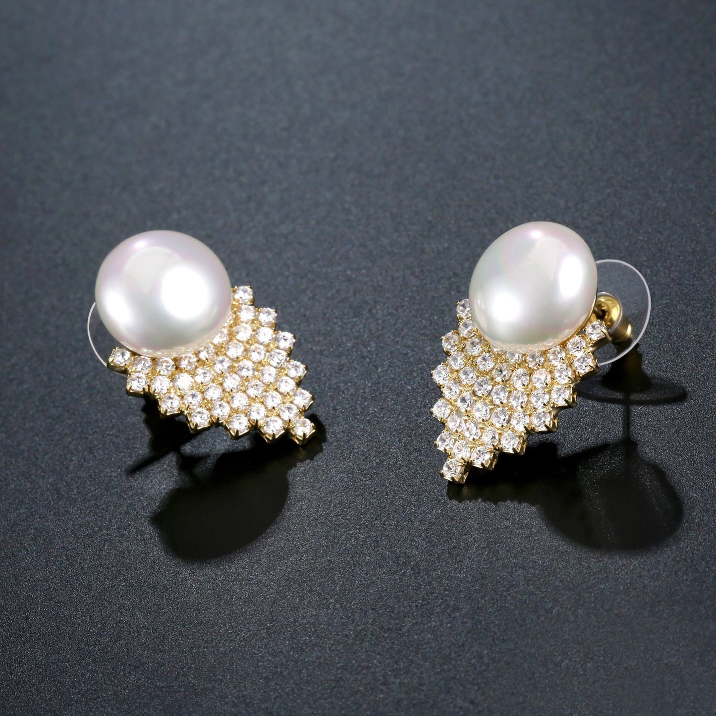 Pearl Stud Earrings for Women -KPE0362 - KHAISTA Fashion Jewellery