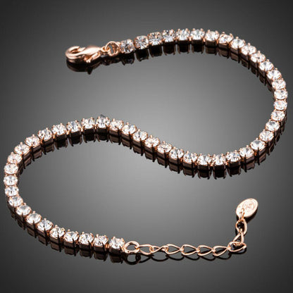 Plain Designer Cubic Zirconia Bracelet - KHAISTA Fashion Jewellery