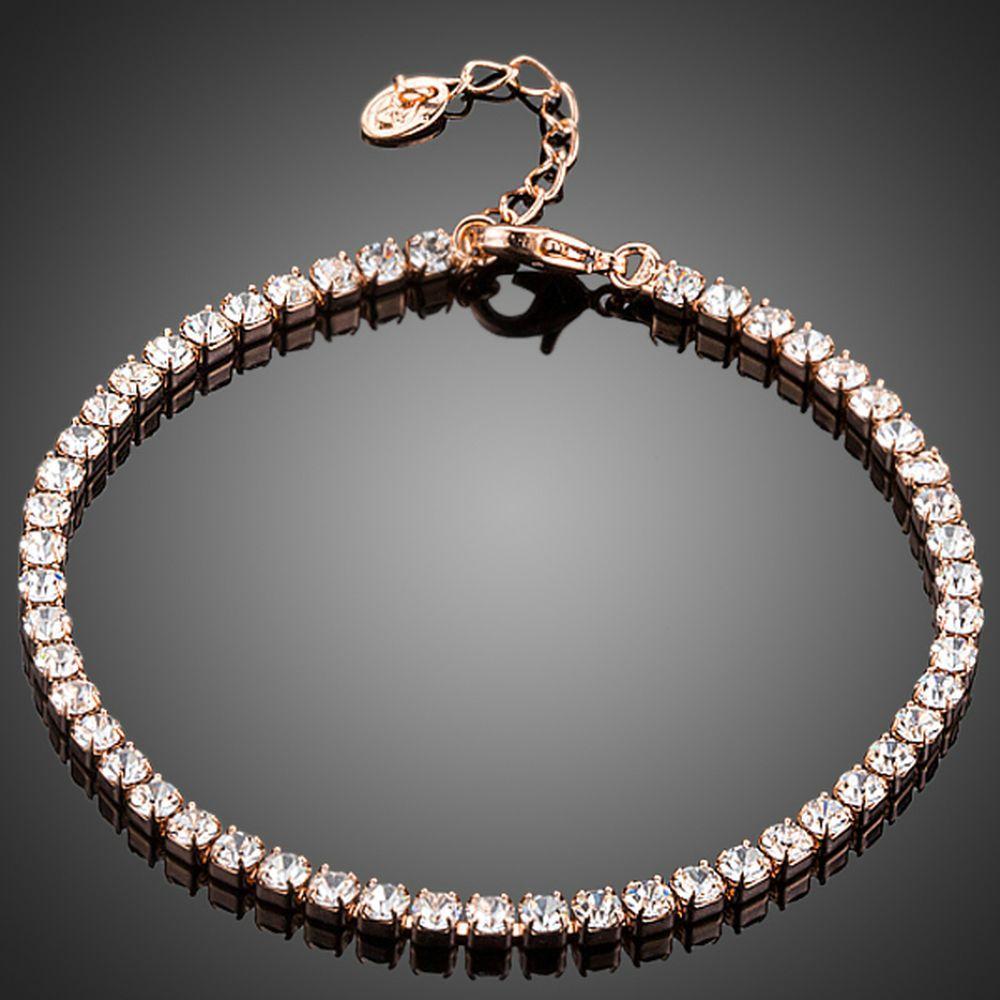 Plain Designer Cubic Zirconia Bracelet - KHAISTA Fashion Jewellery