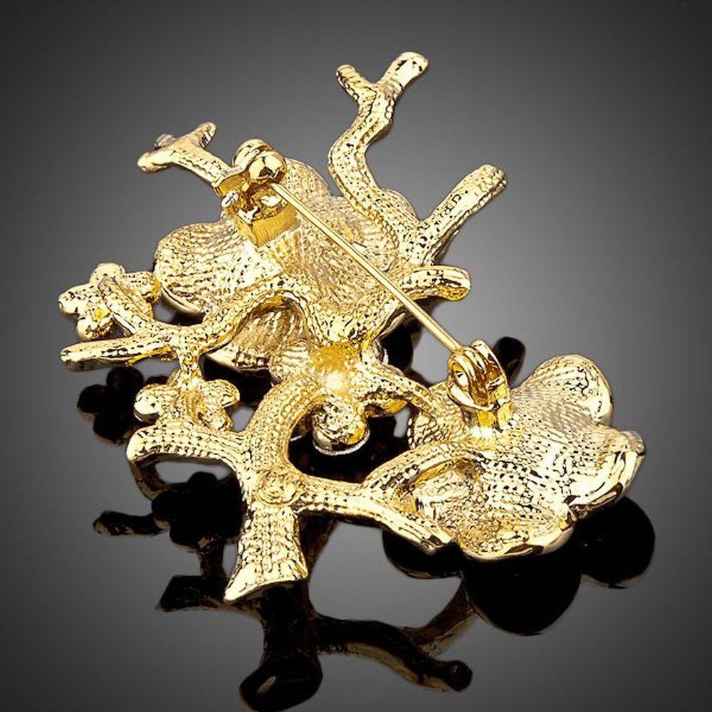 Plum Blossom Branches Pin Brooch - KHAISTA Fashion Jewellery