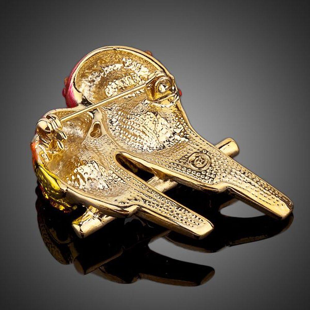 Red Lovebirds Pin Brooch - KHAISTA Fashion Jewellery