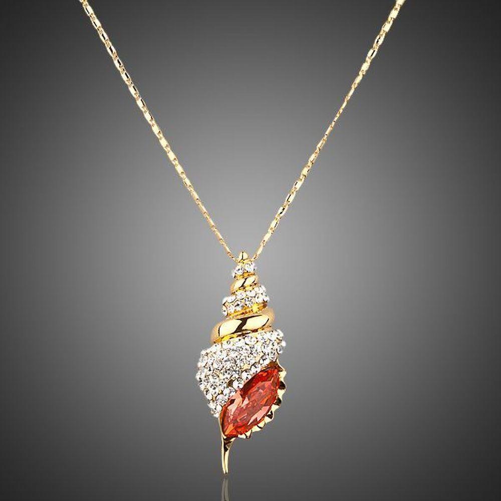 Red Paved Pendant Necklace - KHAISTA Fashion Jewellery