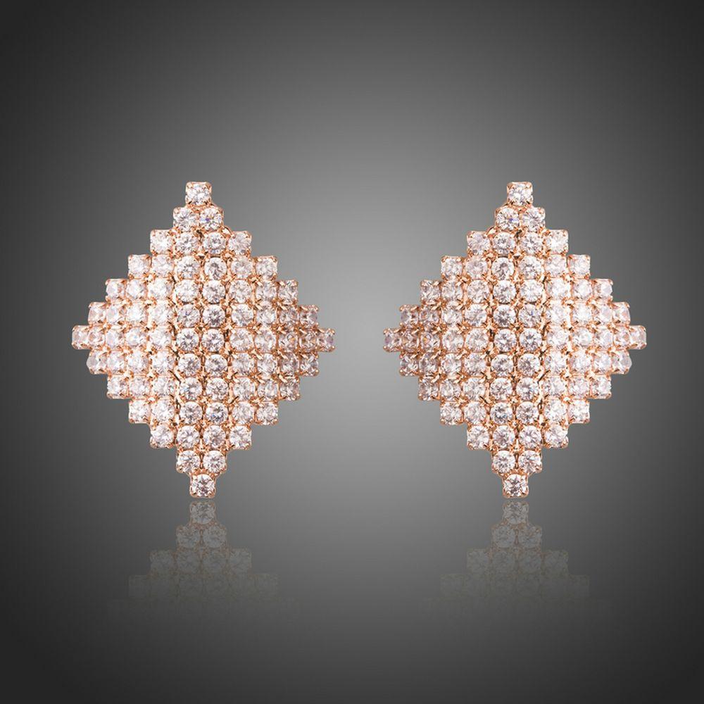 Rhombic Stud Earrings - KHAISTA Fashion Jewellery