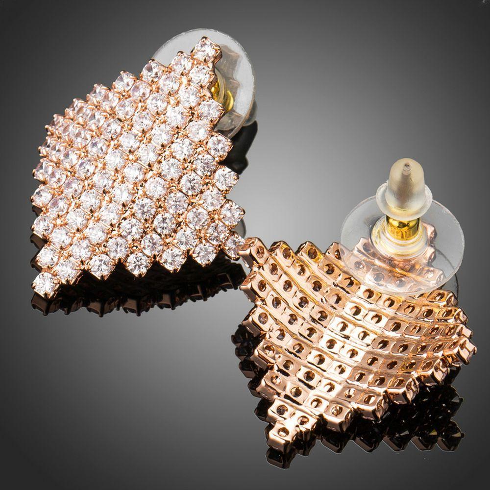 Rhombic Stud Earrings - KHAISTA Fashion Jewellery