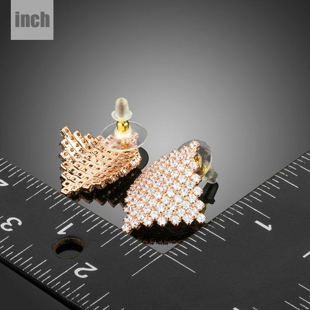 Rhombic Stud Earrings - KHAISTA Fashion Jewellery