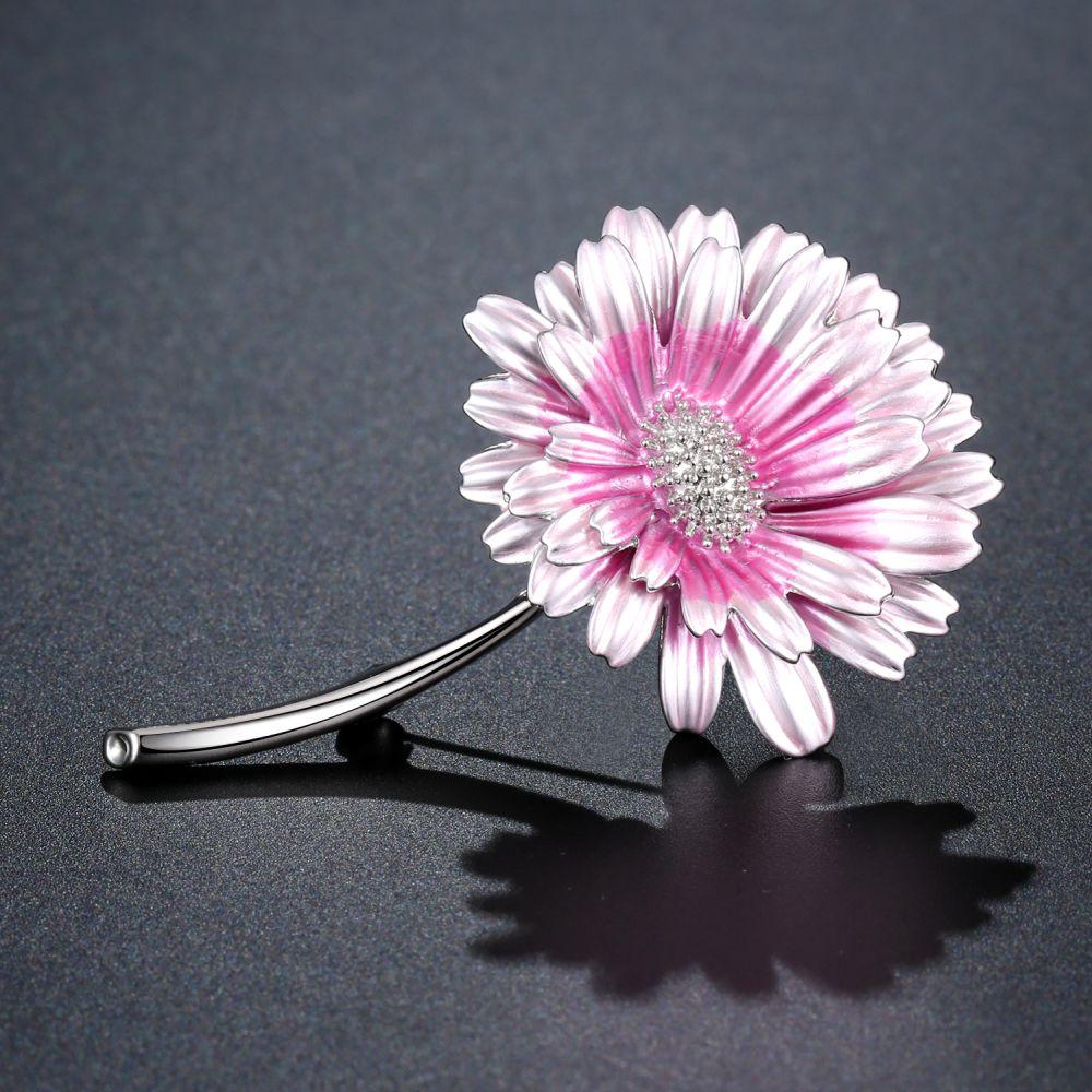 Roast Paint Chrysanthemum Brooch - KHAISTA Fashion Jewellery