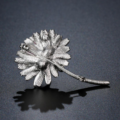 Roast Paint Chrysanthemum Brooch - KHAISTA Fashion Jewellery