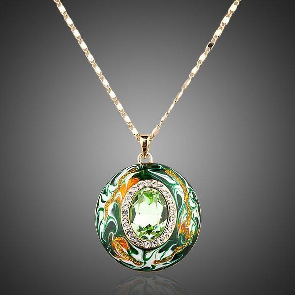 Round Ocean Waves Pendant Necklace - KHAISTA Fashion Jewellery