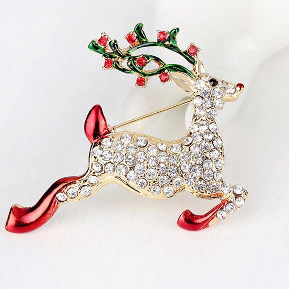 Rudolph Deer Brooch - KHAISTA Fashion Jewellery